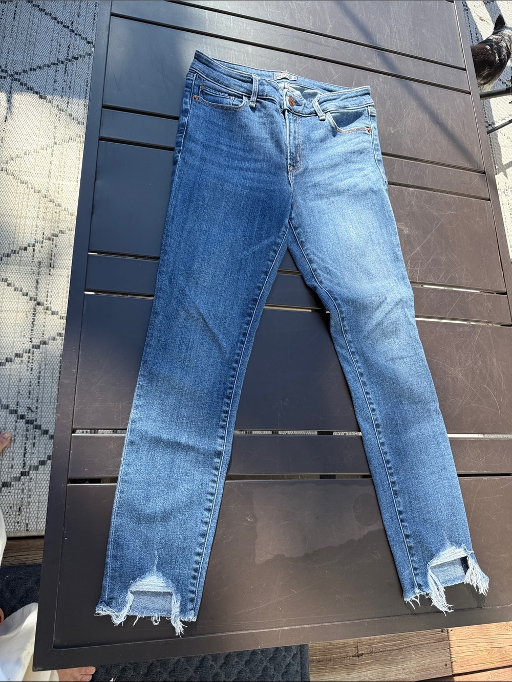 Abercrombie & Fitch Harper Low Rise Ankle Women's Raw Hem Skinny 28/6